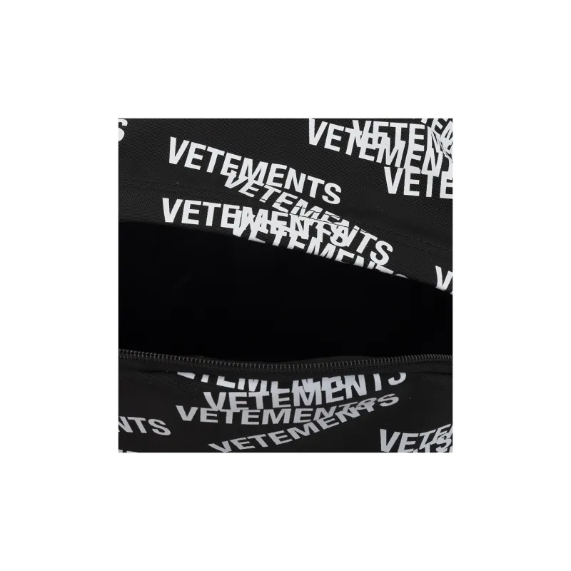 Vetements Polyester Backpack Men's Black-4