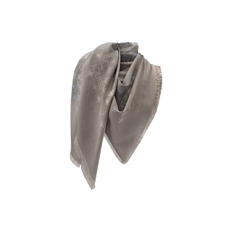 LOUIS VUITTON Flight Mode Mahina Cloudy Flowers Shawl-1