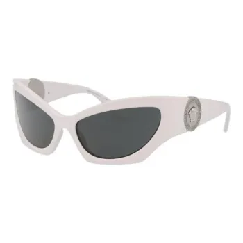 VERSACE Acetate Cat Eye Sunglasses Women's White