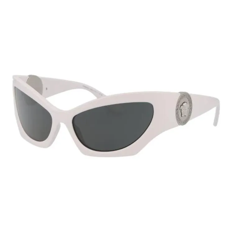 VERSACE Acetate Cat Eye Sunglasses Women's White-0