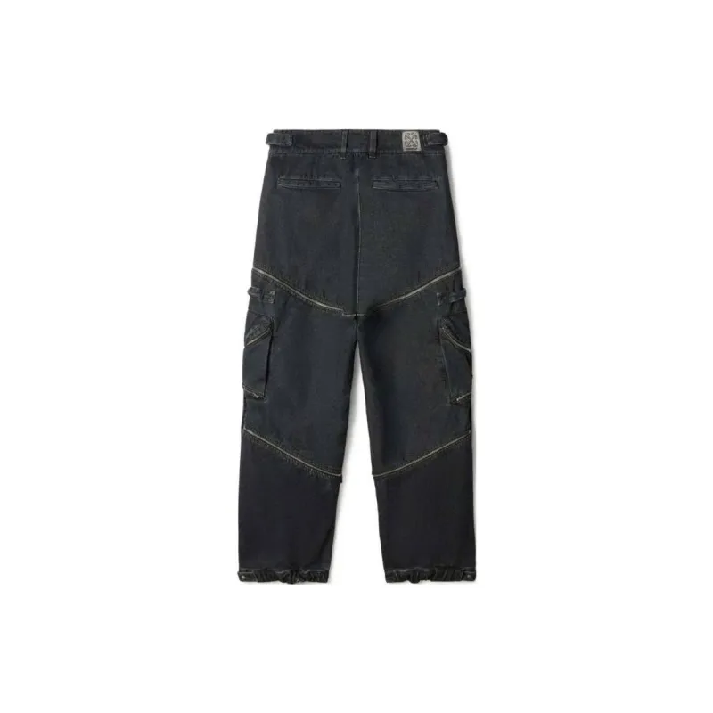 OFF WHITE Zip Detailed Cargo Jeans-1