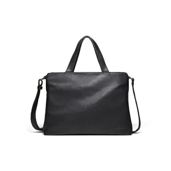 MashaLanti PU Laptop Bag Briefcase Handbag Large Size Men's Black