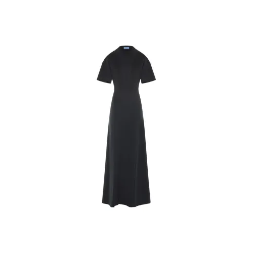 Mugler Short-Sleeved Dresses Women's Black