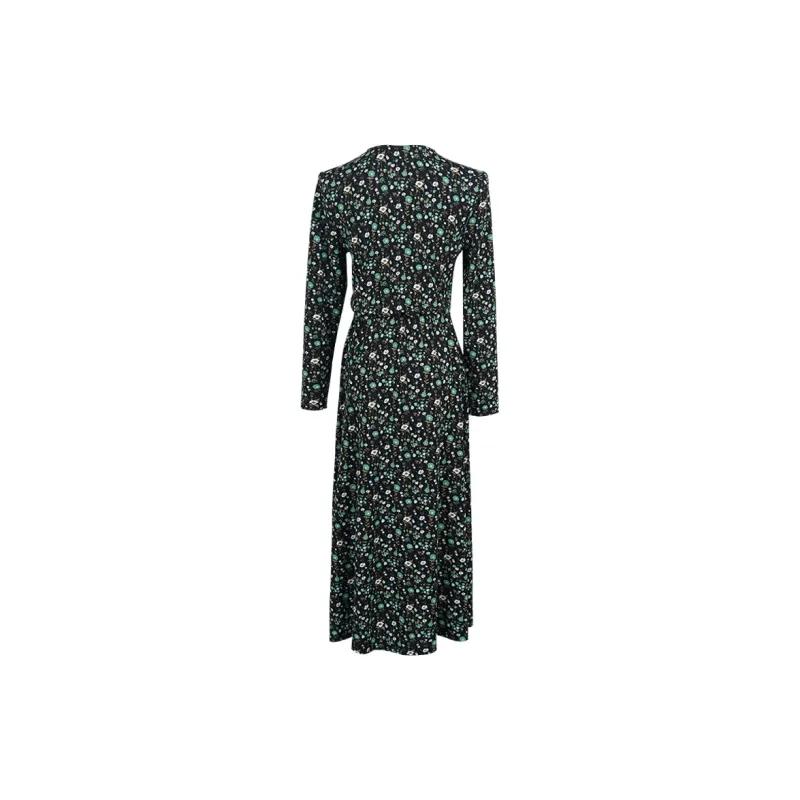 MISSSHINE Long Sleeved Dresses Women's Green-1
