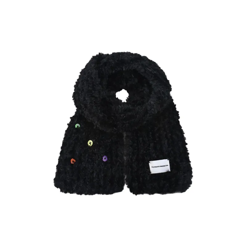 MUSTKOO Knit Scarves Women's-3