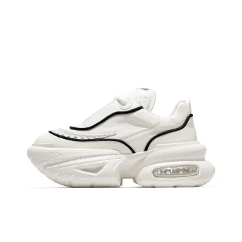 MOERBAI Chunky Sneakers Unisex Low Top White/Gray