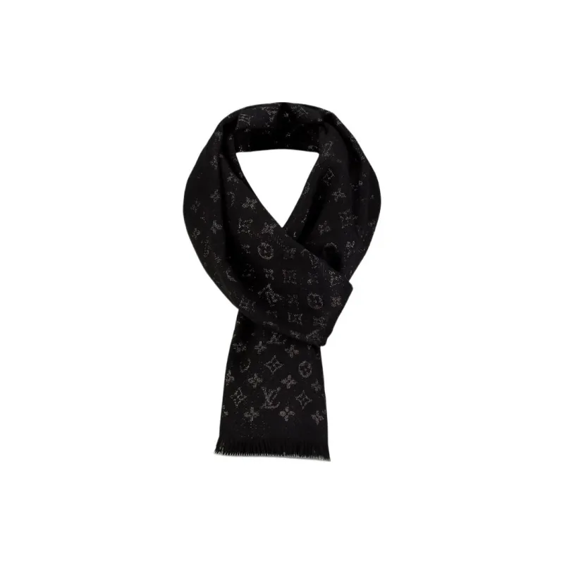 LOUIS VUITTON TIMELESS Knit Scarves Women's Black-2