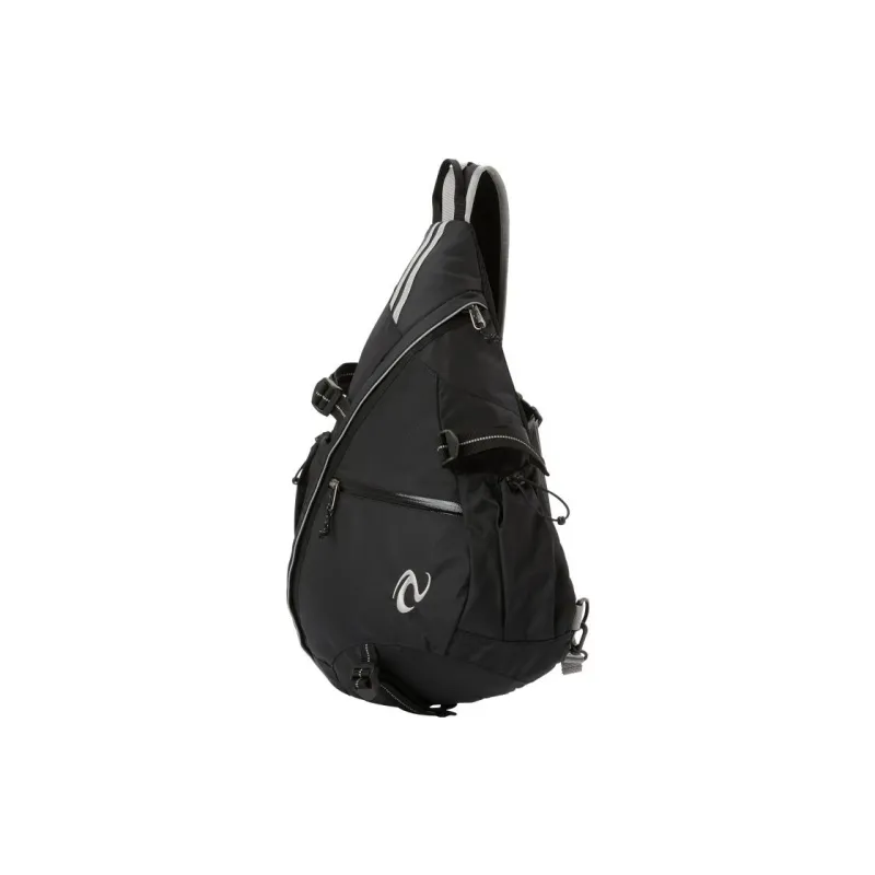NERDY Nylon Shoulder Bag, Crossbody Bag Regular Unisex Black-1