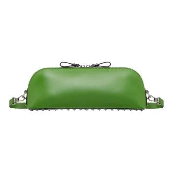 Valentino ROCKSTUD Calfskin Clutch Regular Men's Green