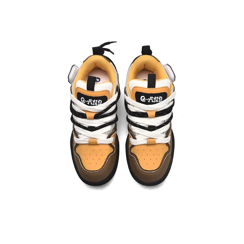 Q AND Anti Slip Wear Resistant Low Top Skateboard Shoes Unisex-3