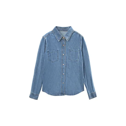 A paradise for awakening Denim Jackets Women's Denim Blue