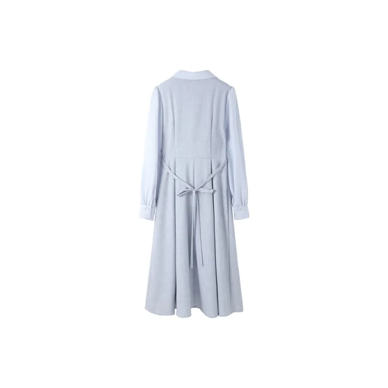 Host Book Long-Sleeved Dress Women's Coffee-2