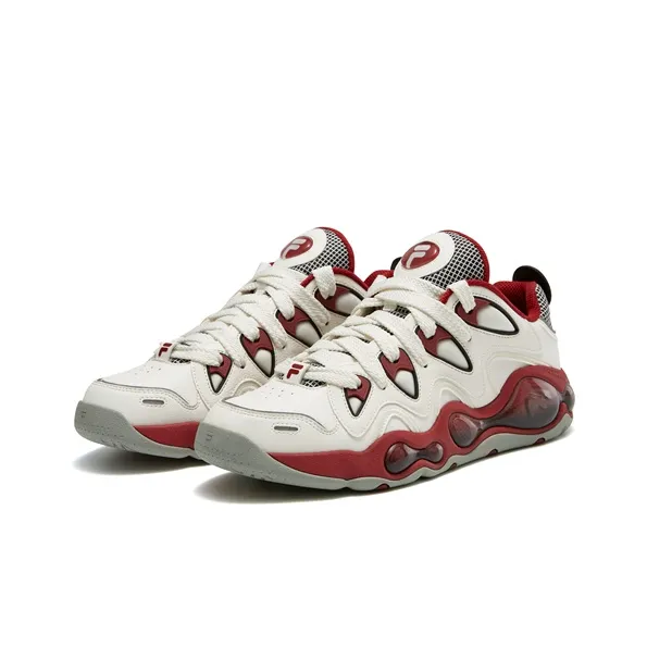 FILA FUSION X MitchellNess Vertical Shoes 'White Red'-1