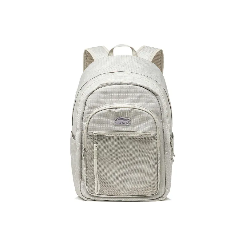 LiNing Sports Life Collection Polyester Backpack Regular Unisex Dawn Gray-0
