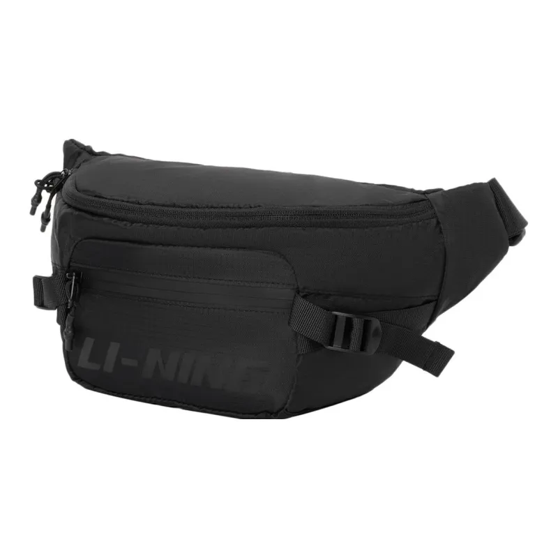 LiNing Polyester One Shoulder Crossbody Bag Sling Bag Fanny Pack Regular Unisex Black-0