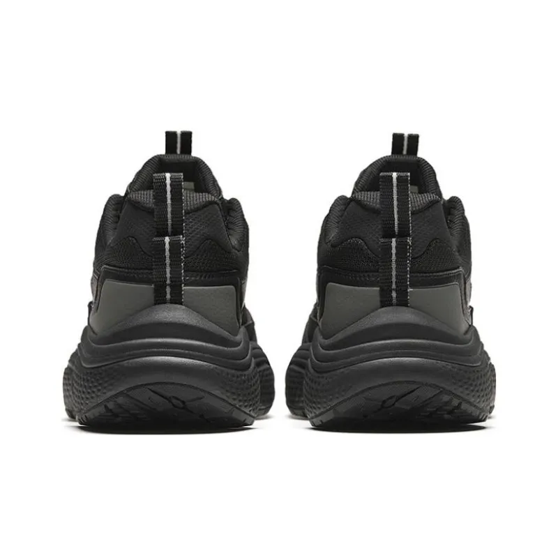 Anta Starlight Cushioning And Breathable Low Top Chunky Sneakers Men's Black-3