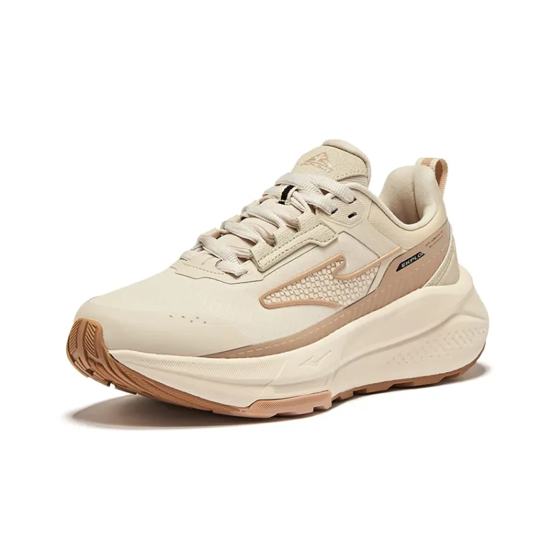Erke Wild Cushioning Anti-Slip Wear-Resistant Breathability Low-Top Running Shoes Women's Birch Wood Deer Brown-2