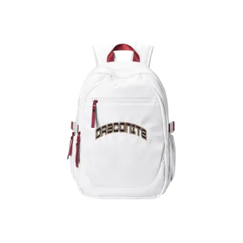 DRACONITE Polyester Students Backpack Multi Compartment Backpack Regular Unisex Red & White