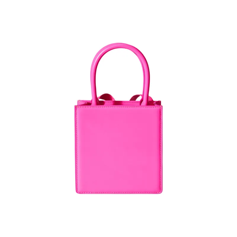 Self-portrait Cow Leather Tote Bag Shopping Bag Shoulder Bag Crossbody Bag Handbag Mini Women's Pink-2