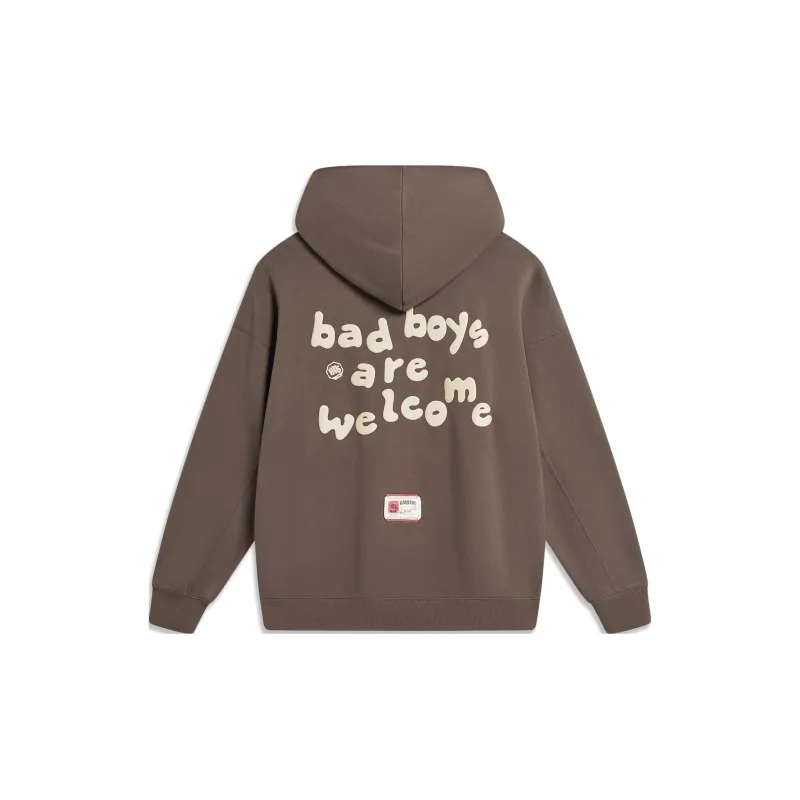 LiNing Badfive Sweatshirt Unisex Charcoal Brown-1