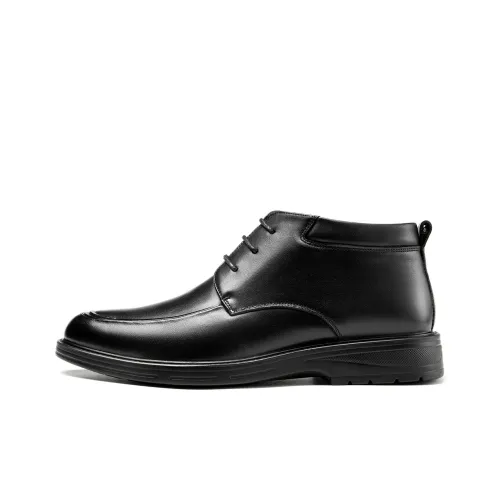 AOKANG Ankle Boots Men Black