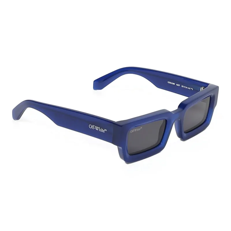 サングラス Off-White Unisex SUNGLASSES (OERI016C99PLA002 5907 BLUE) OFF-WHITE Virgil Square Sunglasses Blue/Light Blue