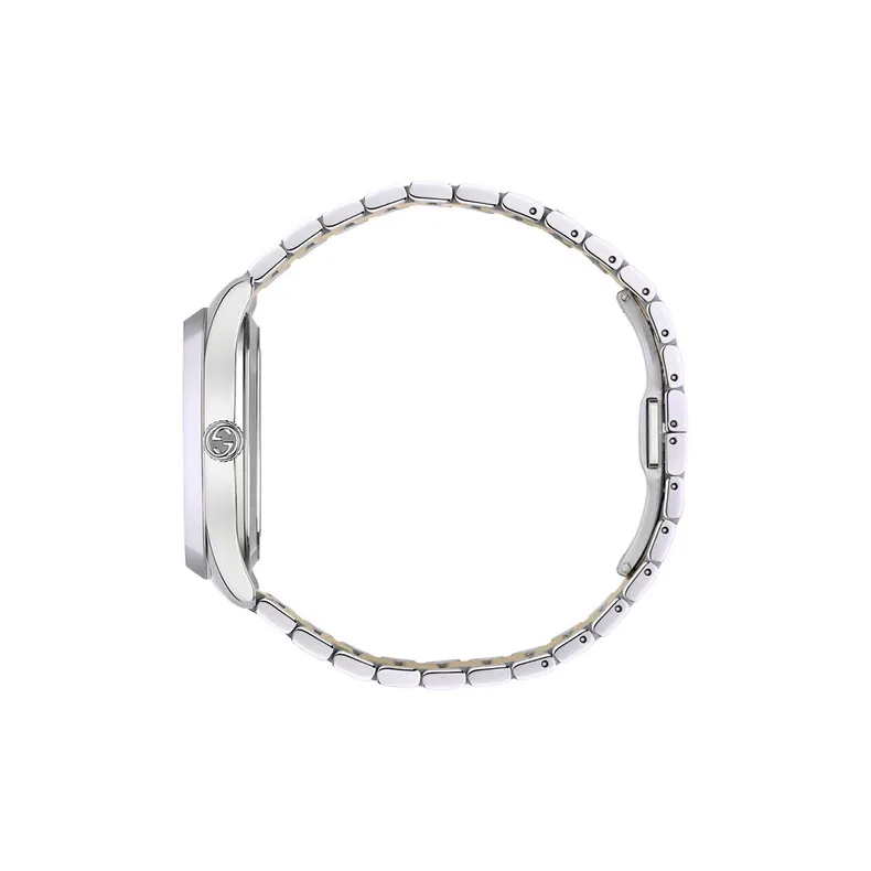 GUCCI G Timeless Collection Wrist Watch Automatic Mechanical Movement 18K Gold Strap 38mm Silver Dial Unisex-2