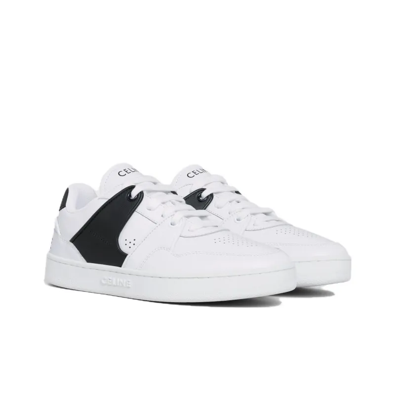 CELINE Low Top Skateboard Shoes Women's White-3