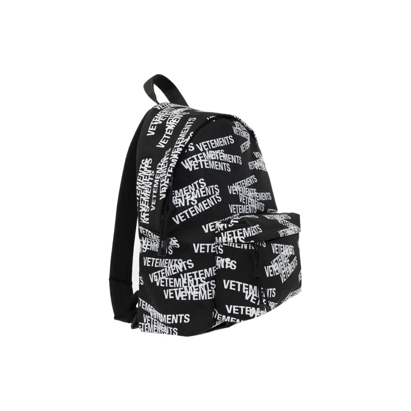 Vetements Polyester Backpack Men's Black-1