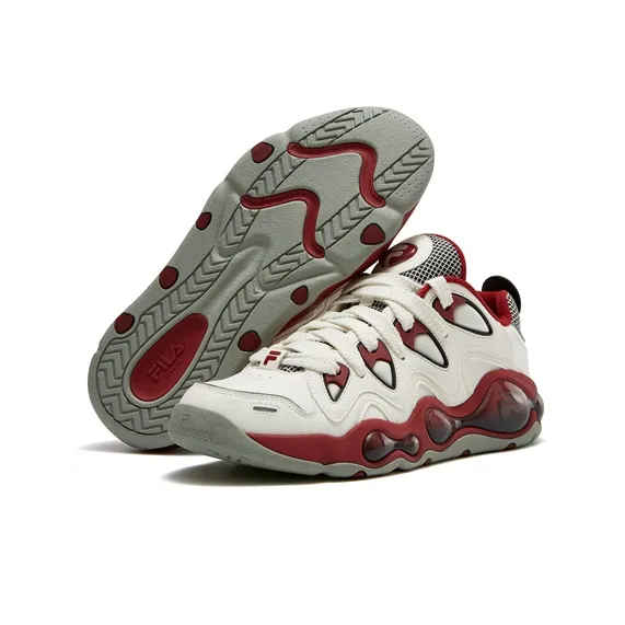 FILA FUSION X MitchellNess Vertical Shoes 'White Red'-3