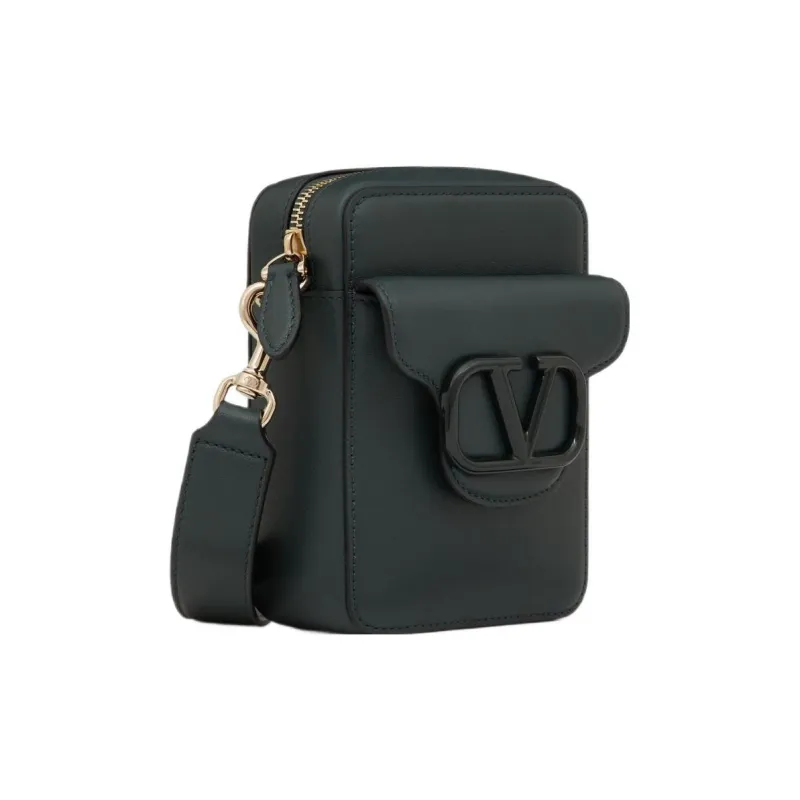 Valentino Calfskin Shoulder Bag Crossbody Bag Mini Women's Dark Green-1