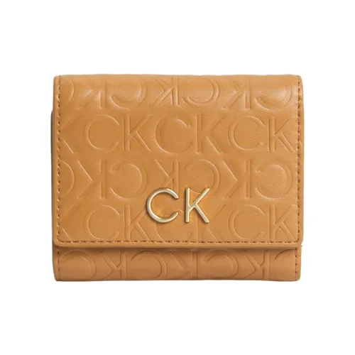 CK/Calvin Klein Artificial Leather con Women's Brown