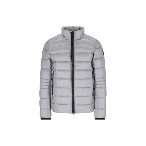 Canada Goose Crofton Down Jackets Men Silver