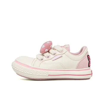 Disney x OLD ORDER Big Head Shoes Low Top Canvas Shoes Unisex Pink White