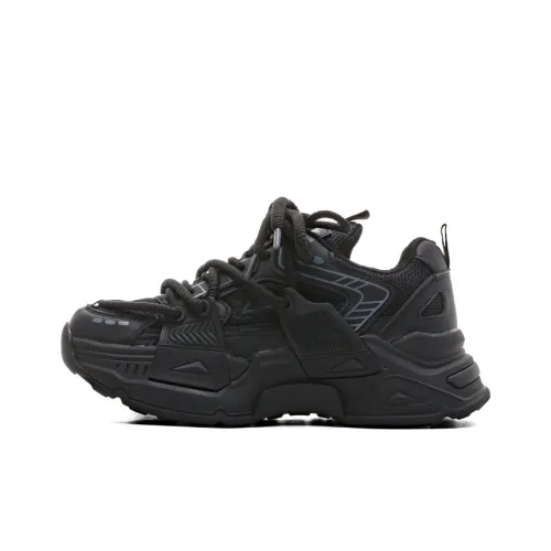 Warrior Anti Slip And Wear Resistant Breathable Low Top Running Shoes Women's Black