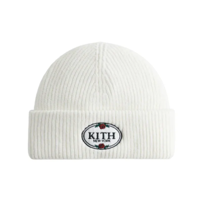 KITH Rose Embroidered Cuffed Beanie-0