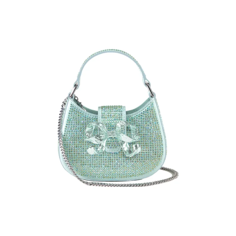 Self-portrait Synthetic Leather Shoulder Bag Crossbody Bag Handbag Extra Mini Women's Green-1