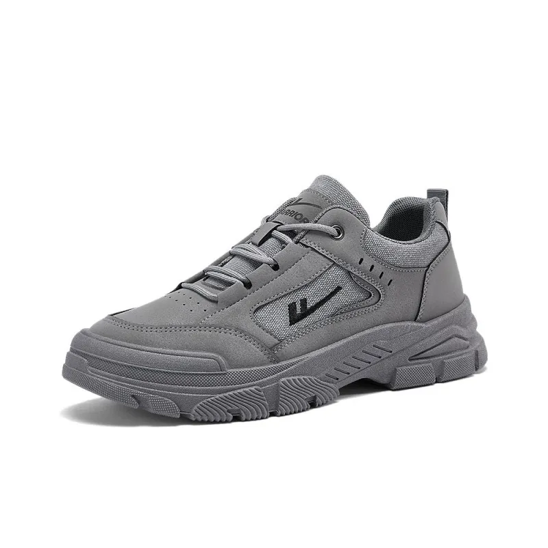 Warrior Non slip Wear resistant Impact resistant Low Top Casual Shoes Men's Gray-1