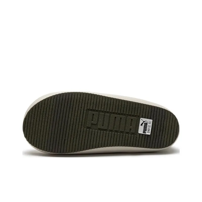 PUMA Tuff Padded Plus Slippers 'White Green'-4