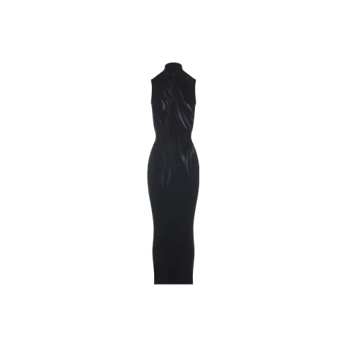 Mugler Sleeveless Dresses Women's Black