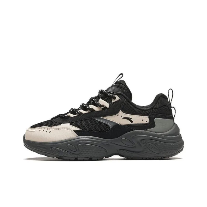Anta Star Cushioning Breathable Low Top Chunky Sneakers Women's Granite Gray-0