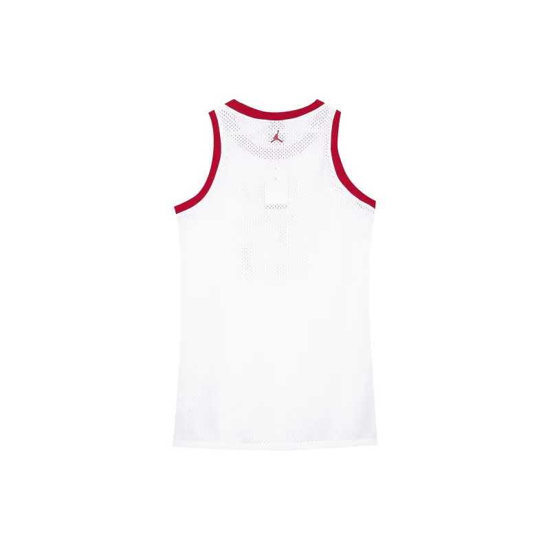 Jordan Women's Logo Print Sleeveless Dress White-1