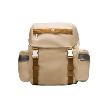 Lululemon Nylon Backpack Mini Unisex Light Camel & Burnt Caramel & Gray Sage