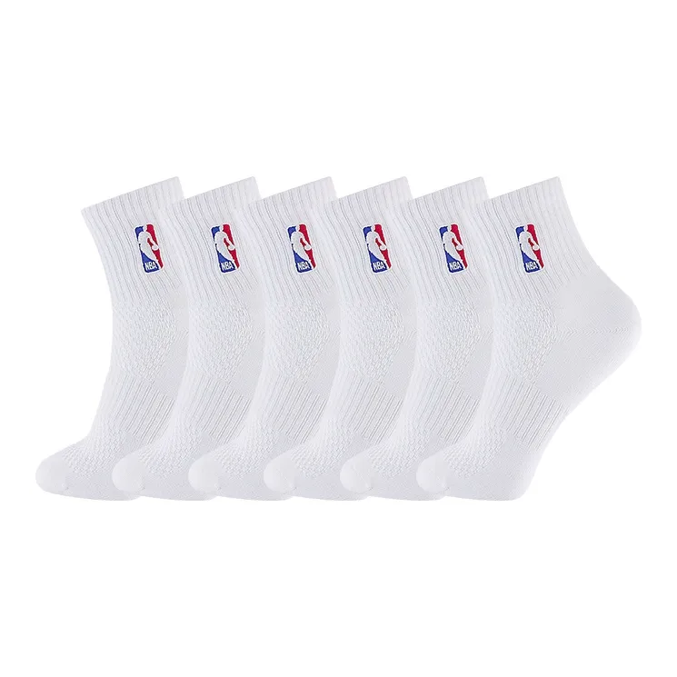 NBA Mid Calf Socks Men's 6 Pack-0