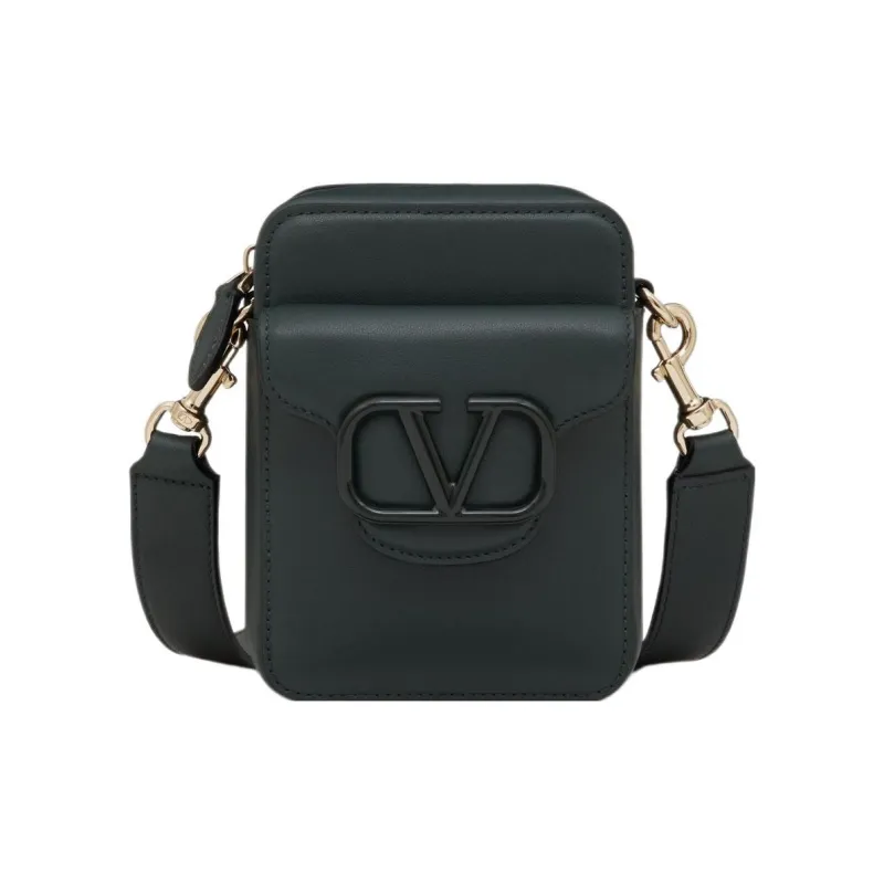 Valentino Calfskin Shoulder Bag Crossbody Bag Mini Women's Dark Green-0