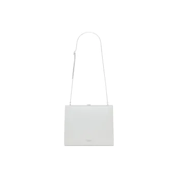SAINT LAURENT LE ANNE MARIE Polyurethane Crossbody Bag Shoulder Bag Women's White