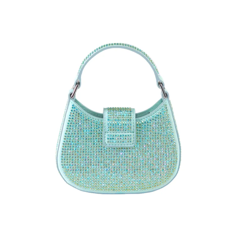 Self-portrait Synthetic Leather Shoulder Bag Crossbody Bag Handbag Extra Mini Women's Green-3