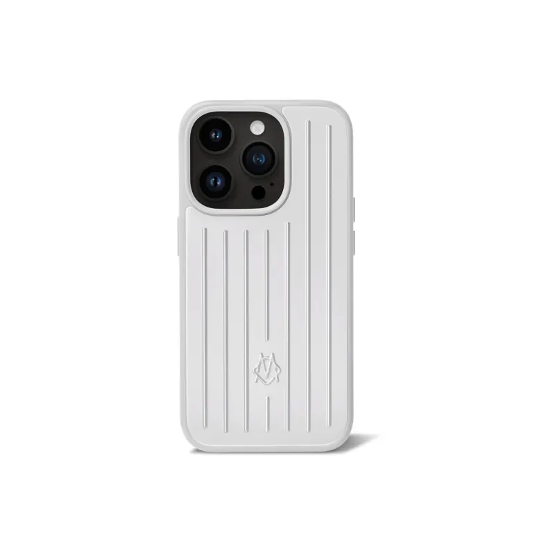 RIMOWA Aluminum-Magnesium Alloy IPhone 15 Pro Cell Phone Case And Accessories Merch Unisex Silver-0