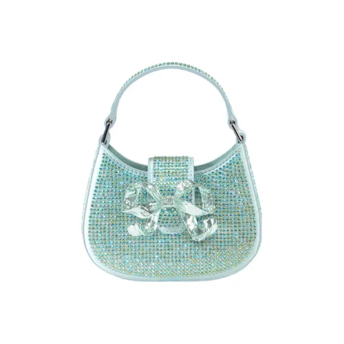 Self-portrait Synthetic Leather Shoulder Bag Crossbody Bag Handbag Extra Mini Women's Green