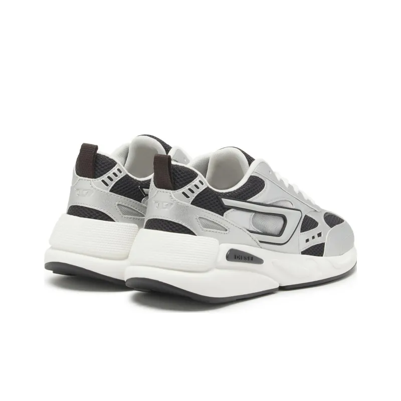 DIESEL Low Top Casual Shoes Women's White Black-3
